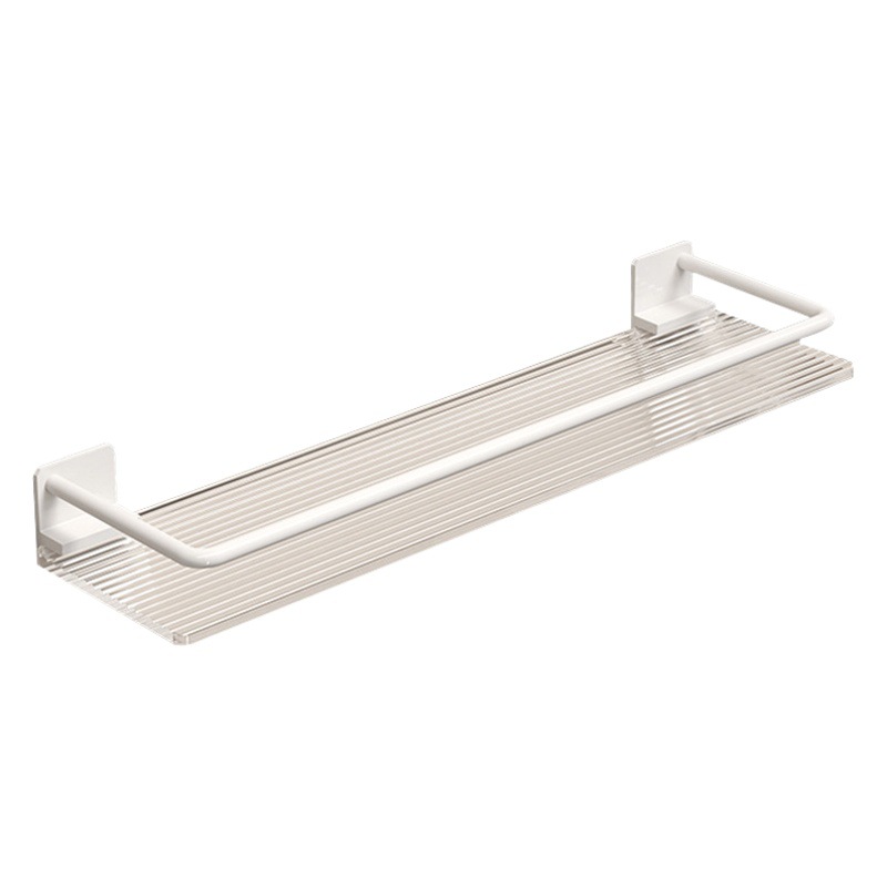 Estante de almacenamiento de acrílico ponche libre toallero blanco baño Lavado de Manos lavabo baño inodoro de almacenamiento colgante de pared