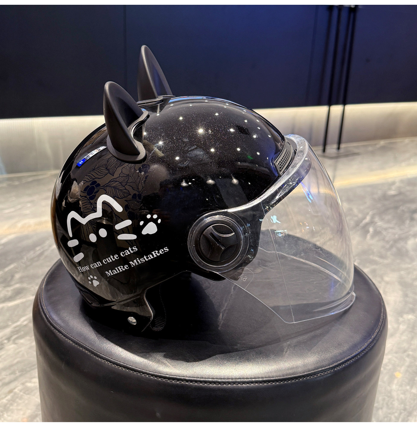 Simple Cat Design C Certified Electric Vehicle Helmet National Standard Summer Women's Electric Scooter Safety Helmet Four Seasons Sun Protection Half Helmet