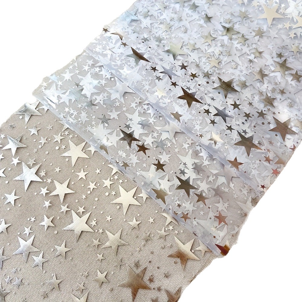 Pantalla de red transfronteriza, Mesa de estrellas, bandera, almohadilla de boda, fiesta de cumpleaños, celebración de la decoración del escritorio image 6