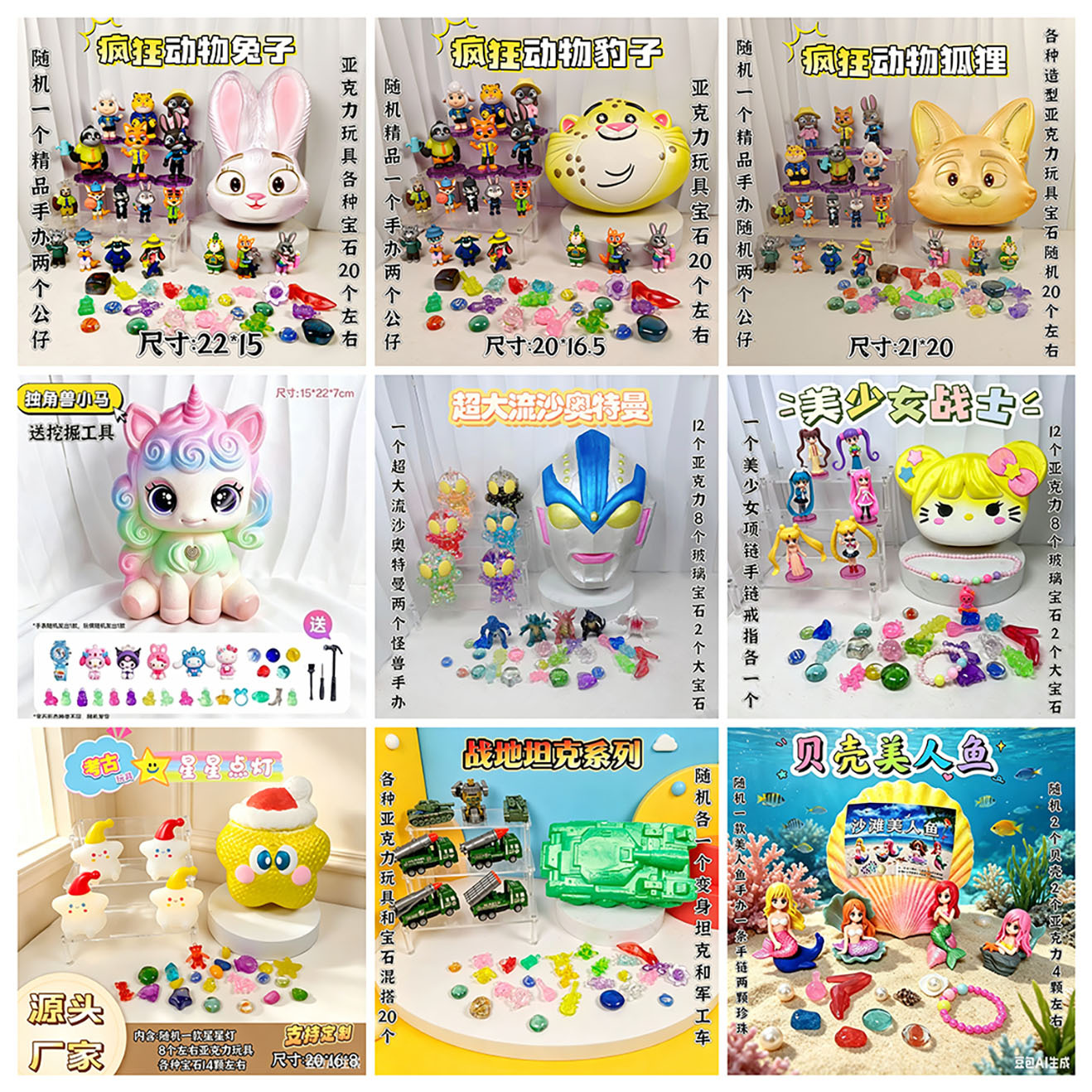 Archaeological Gemstone Excavation DIY Blind Box Treasure Hunting Gift Archaeological Digging Toy
