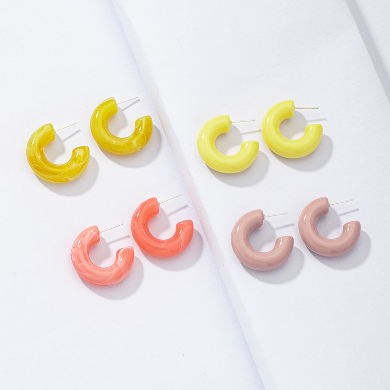 Wholesale Resin Acrylic Earrings Set display picture 1