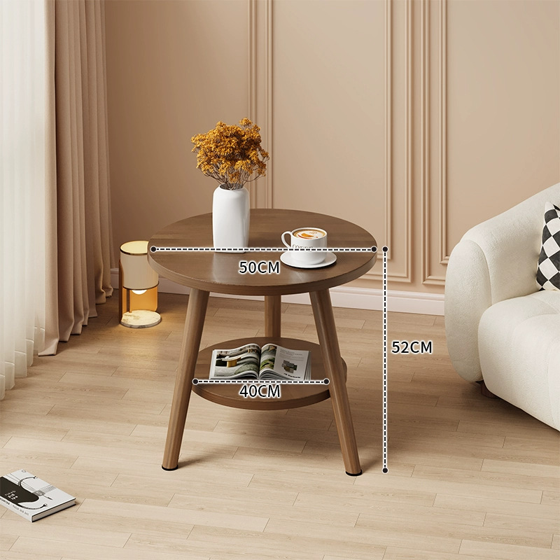 Mesa redonda pequeña mesa de té simple sala de estar casera sofá lado varios dormitorios mesas de cabecera creativas mini simple mesa de balcón