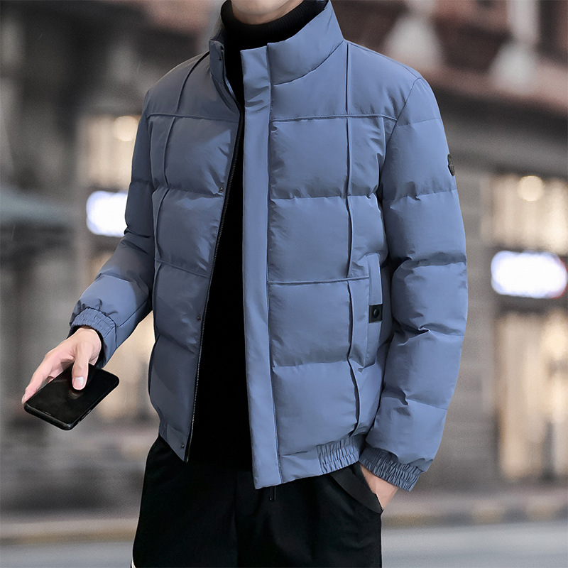 Abrigo de algodón acolchado para hombres al por mayor invierno 2023 nueva pareja estilo coreano forro polar grueso marca de moda abrigo de algodón acolchado para hombres entrega