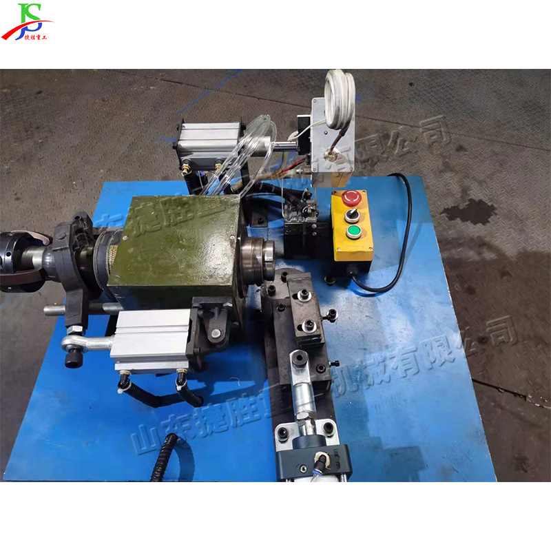 Máquina de sellado de tubos de acero Máquina de sellado de cabeza redonda de cabeza plana de metal Equipo deportivo Máquina de cierre de extremo de tubo de acero