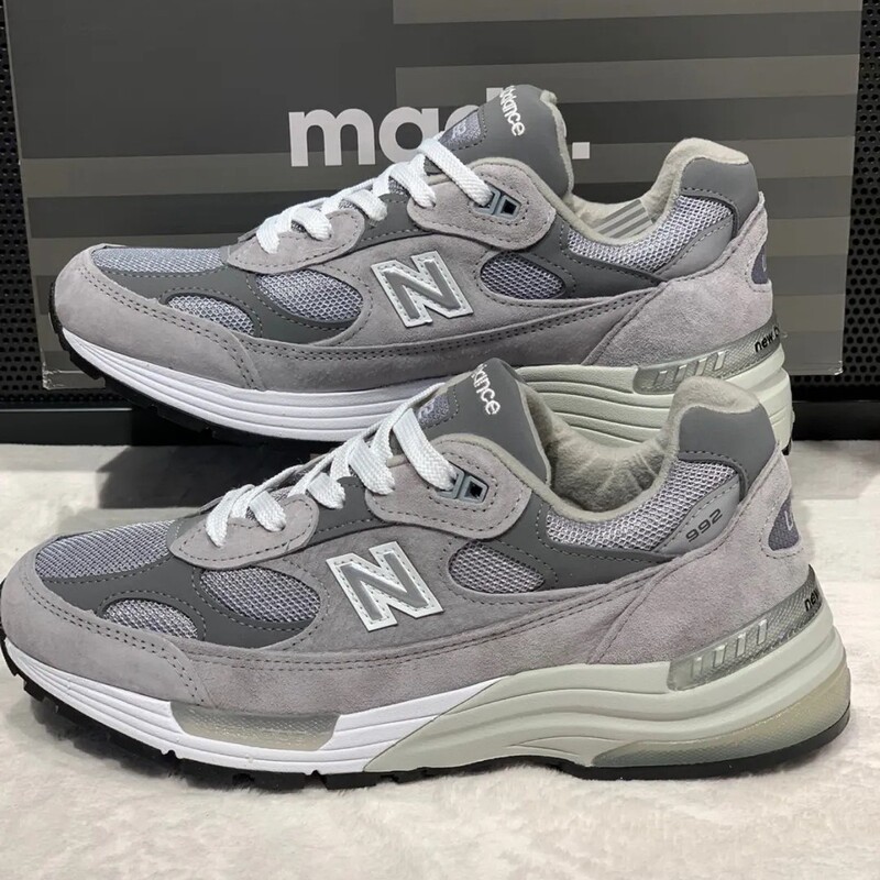 Putian Pure Original New Bailun Torre Shoes nb992 Yuan Zu Grey Couple Jogging sneaker Men's Shoes Retro Running Shoes