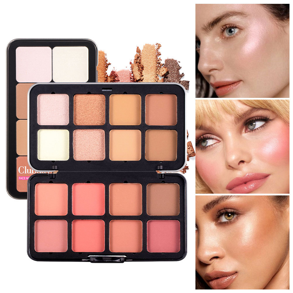 Amazon Matte Blush, Highlighter Three-dimensional contouring all-in-one set, contouring and facial makeup cross-border wholesale undefined