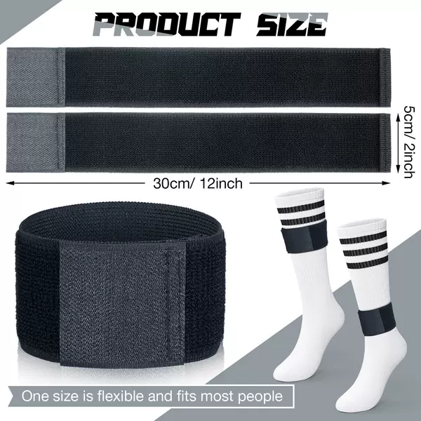 Football Shin Guard with Football Leg Strap Adjustable Sports Shin Guard Anti-slip Ankle Strap with Leg Shin Fixing Strap