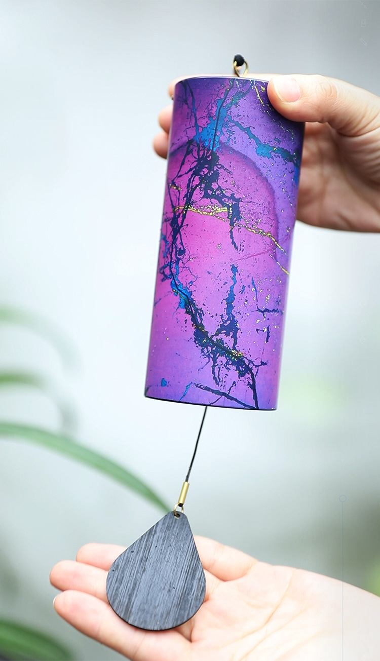 Wind Chime Meditation Music Seven Color Rotating Wind Bell Hanging Ornaments Outdoor Iron Art Garden Japanese Wind Bell Sound Therapy 2 sup