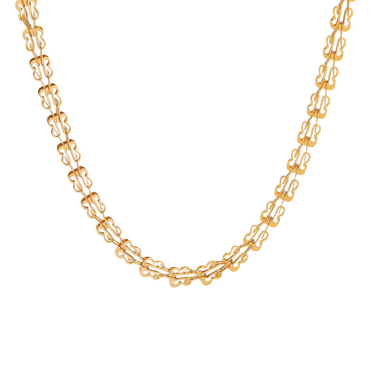 Europeo y americano transfronterizo nuevo estilo ins nicho diseño de alto grado de luz collar de mariposa de lujo titanio pulsera de acero traje de joyería