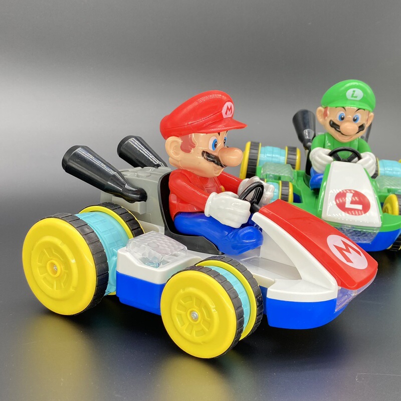 Taiwan Super Mario Four-Way Mario Remote Control Car Cool Stunt Car with Lights and Music Mario Kart Racing Car
