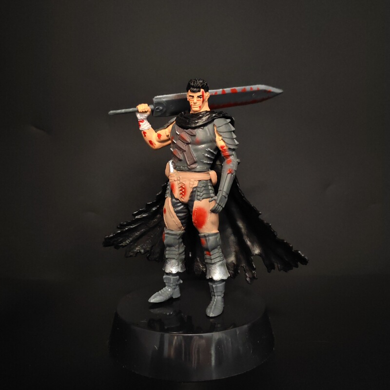 Cross-Border New Product: Sword Art Online Gus Black Swordsman Battle-Damaged Bloodstained Edition Desktop Figure Model Ornament