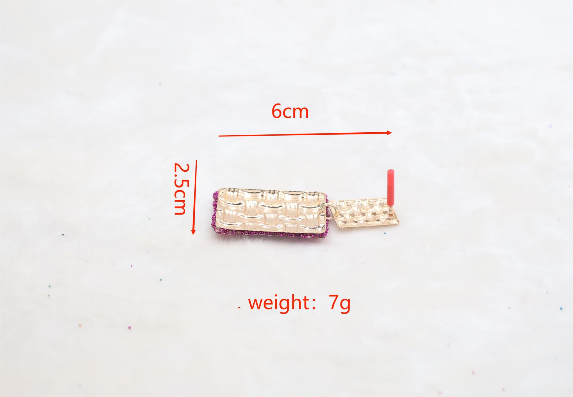 17g Weight Steel needle Ear Needle Material Glass Inlay Material Drop Earrings Classification 1 Pair Quantity Holiday, Daily Occasion Mixed materials Material Rectangle Pattern Women's Gender Inlay Design Simple Style Style 1 Pair Simple Style Rectangle Inlay Mixed Materials Glass Drop Earrings 无