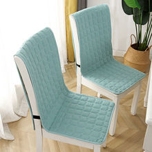 椅子靠背套四季通用布艺连体坐垫靠背一体电脑餐桌椅连体座垒德株