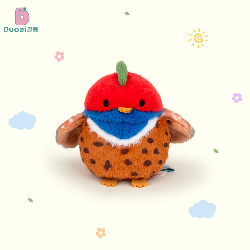 Lindo gorrión loro pequeño pájaro colgante peluche juguete de dibujos animados muñeca bolso colgante muñeca muñeca llavero muñeca muñeca
