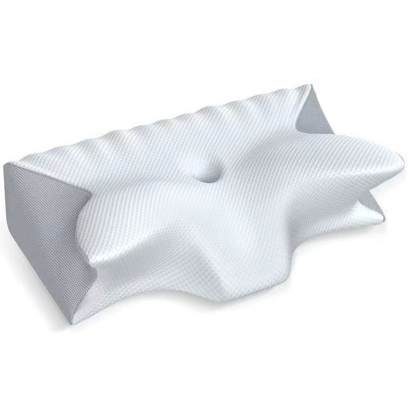 Подушка из пены с эффектом памяти с перекрестным шейным рогом, защита шеи, нулевой давления, медленный отскок, подушка из пены с эффектом памяти специальной формы в форме рога