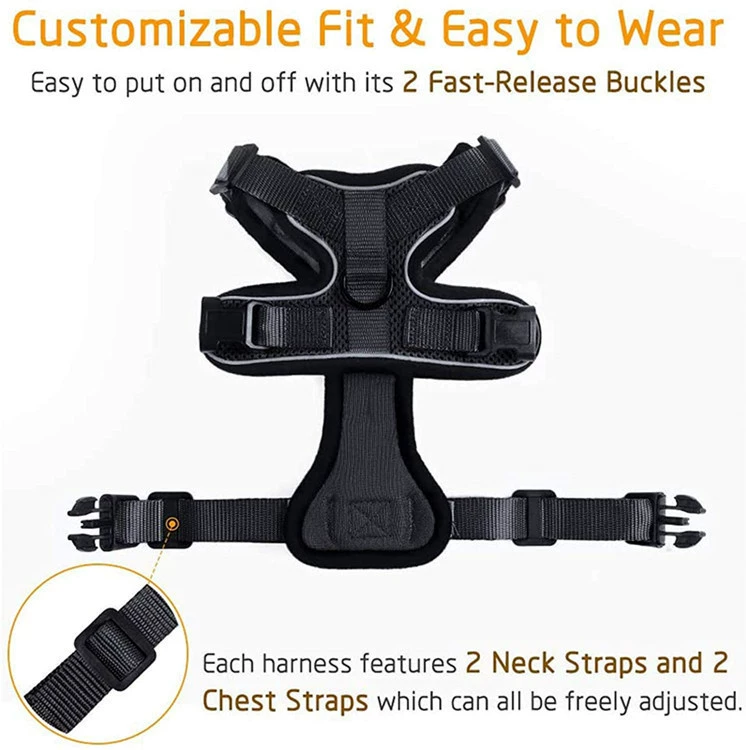 Pet supplies cat breathable harness reflective anti-breakaway cat walking rope cat traction rope small dog harness