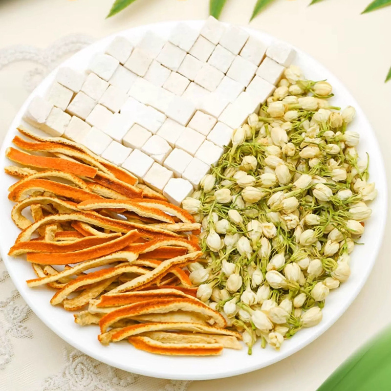 茉莉茯苓陈皮茶精选原料茉莉花橘皮茯苓组合三角茶包养生花茶代发|undefined