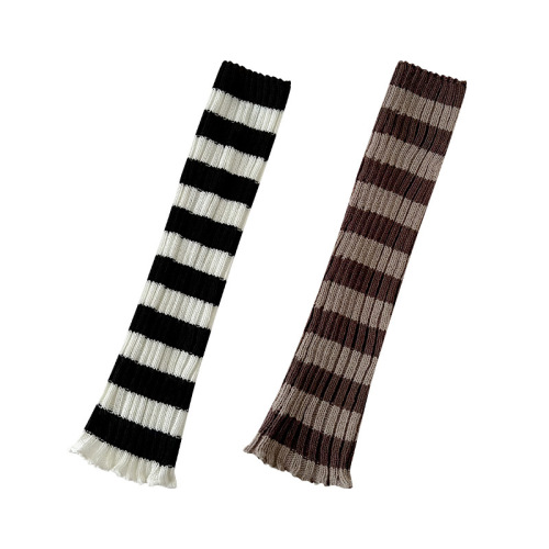 Striped Knitted JK Socks for Women's Autumn and Winter Calf Socks Pile Socks for Hot Girls Long Tube Pile Socks Y2K Spring and Autumn 