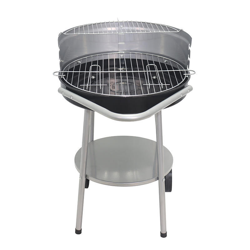 Barbacoa de carbón americana transfronteriza de 18 pulgadas, barbacoa para acampar al aire libre, horno grande portátil, horno simple redondo