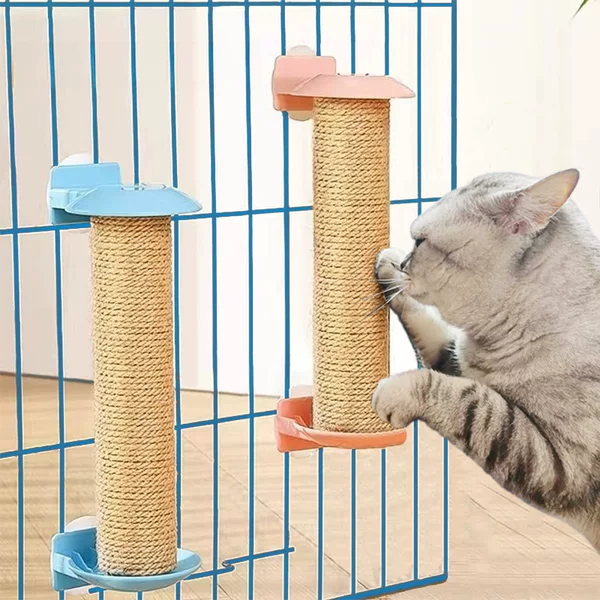 Cat Climbing Frame Replacement Post, Cat Nest Accessories, Jute Scratching Post, Sisal Post, Rabbit Cat Cage Hanging Scratching Post, Boredom-Relief Gadget