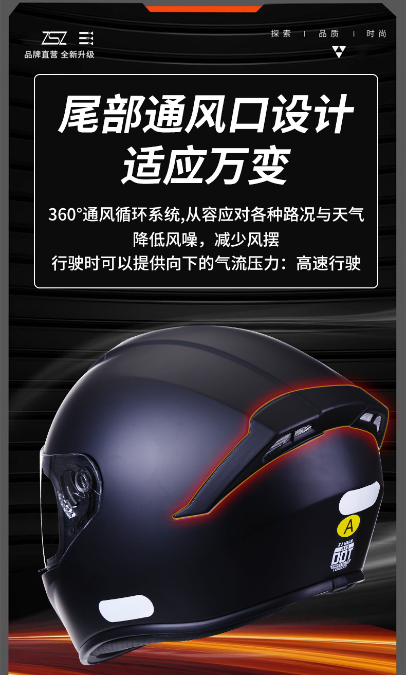 3C Certified Motorcycle Helmets for Men and Women, Electric Vehicle Riding Safety Helmets, Windproof and Breathable Motorcycle Full-Face Helmets