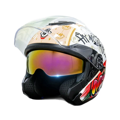 Motosiklet kaskı (dəbilqə): Retro Cruise Summer Sun Protection