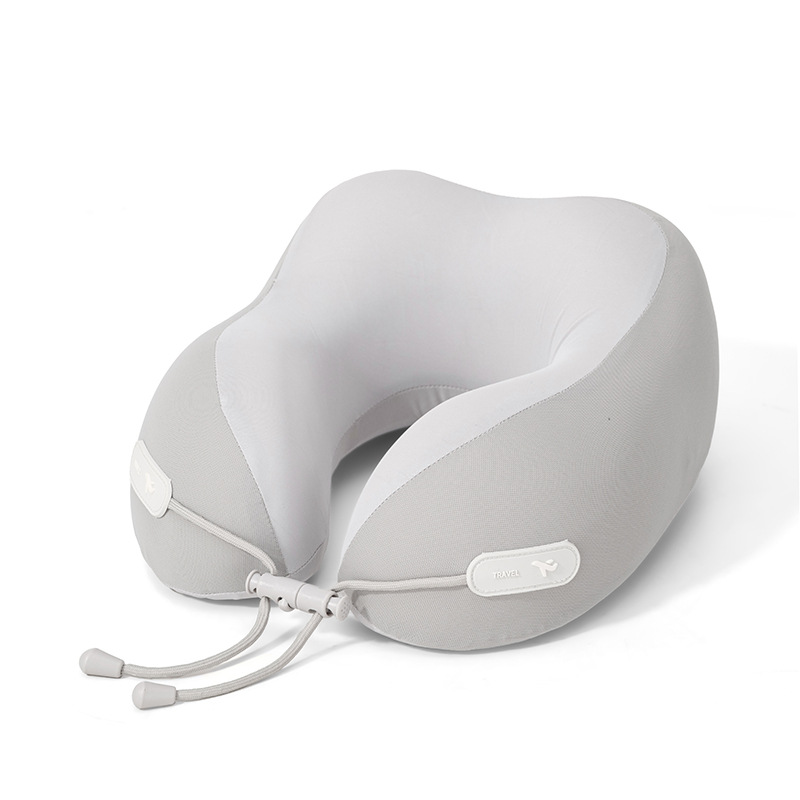 Verano helado sensación fría protección de cuello almohada en forma de U portátil almacenable memoria almohada de cuello de algodón almohada de avión almohada al por mayor existencias