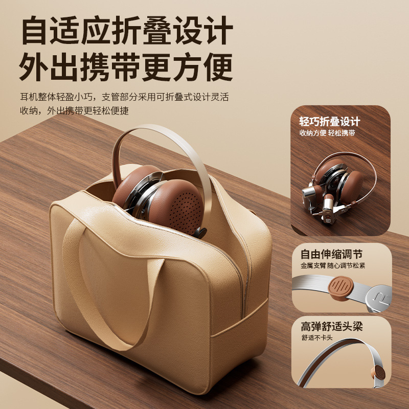 クロスボーダーレトロメイラードヘッドマウント Bluetooth ヘッドセットバイノーラルメタルヘッドセットスポーツヘッドセット超長バッテリー寿命|undefined