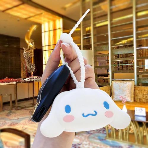 Cartoon Sanrio Chulomimi Large-Eared Dog Mini Wallet Keychain Portable Storage Bag Ornament Gift