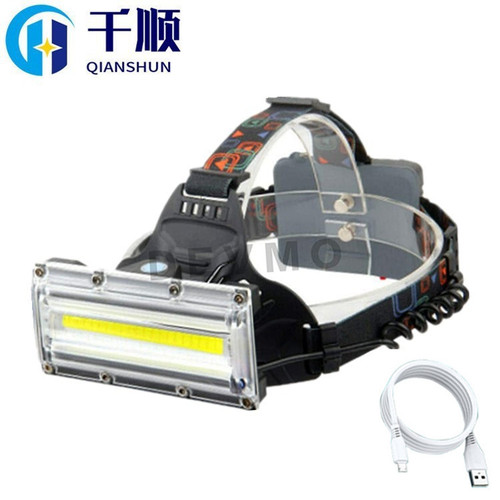 Cross-border headlamp with strong light rechargeable super bright wide-angle mining lamp, head-mounted floodlight work headlamp USB high-power light