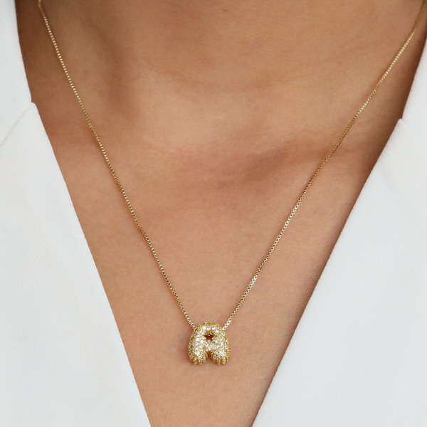 necklace with zircon