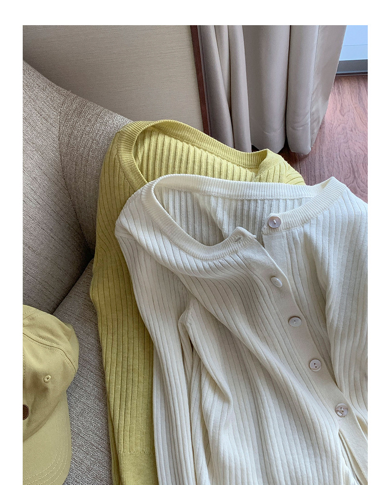 【 Ge Ming 】 Design Sense round-neck Knitted sweater 2022 Autumn New Long-sleeved women's top Wool cardigan W619 pic 106