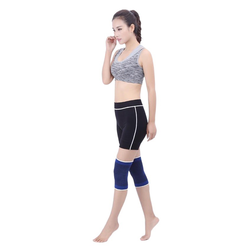 Factory knitted outdoor mountaineering blue knee pads leg pads sports warm protective equipment sporting goods a generation of hair