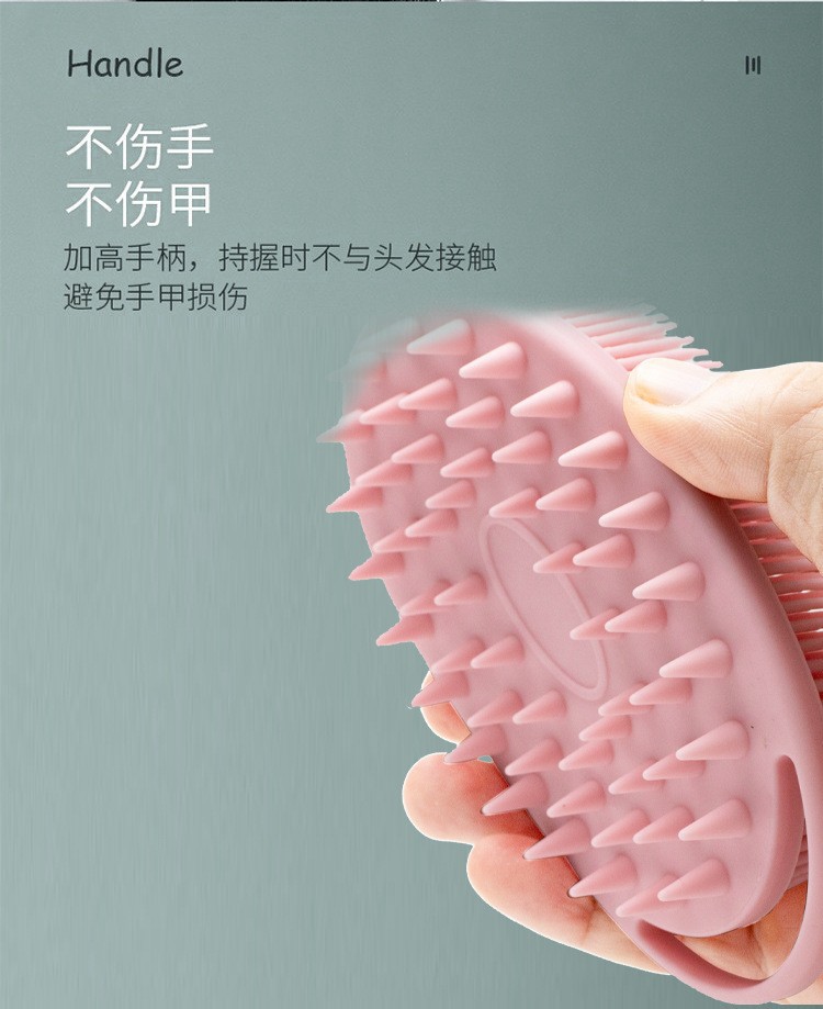 Round Silicone Bath Brush - Double-Sided Dual-Purpose Cleaning and Massage Brush, Soft Silicone Hair and Body Wash Brush, Gentle on Skin