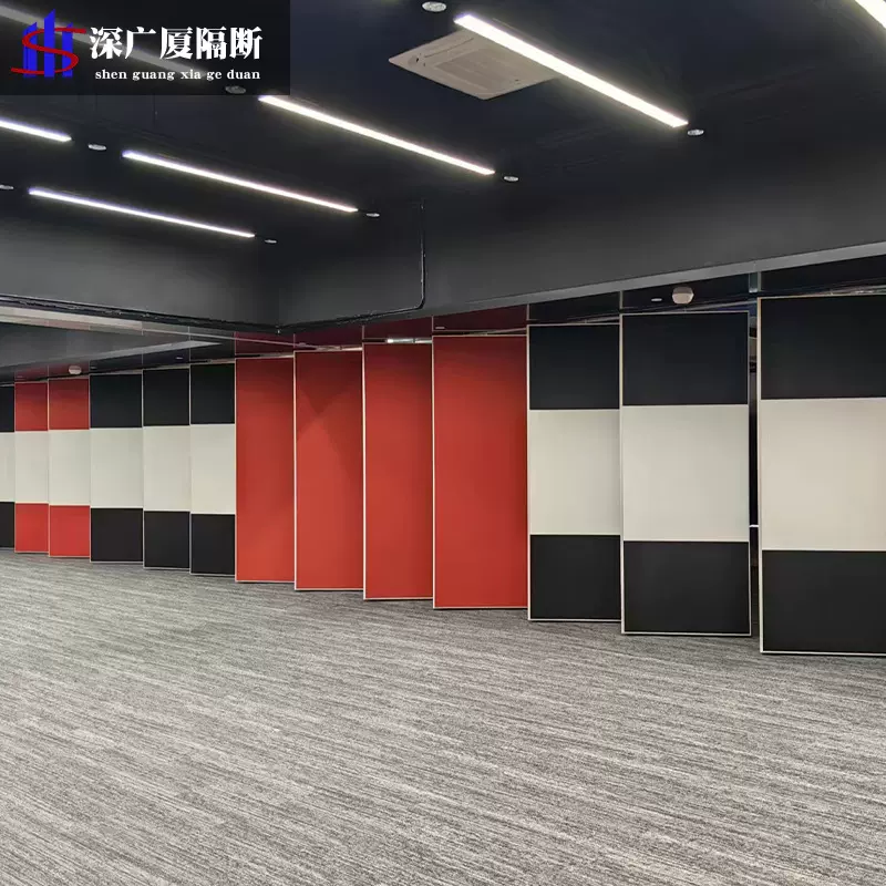 会议室移动隔断墙吊滑折叠门饭店包间隔断屏风酒店活动隔断墙厂家