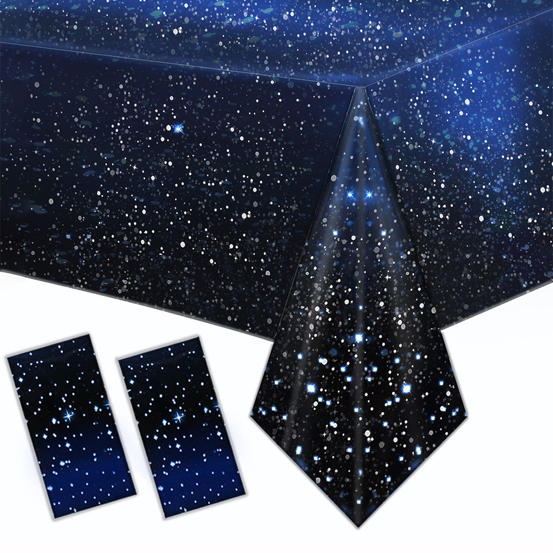 Starry Sky Theme Disposable Pe Tablecloth Kidsren's Birthday Tableware Galaxy Table Decoration Tablecloth Space Party Supplies Starry Sky Theme Disposable Pe Tablecloth Kidsren's Birthday Tableware Galaxy Table Decoration Tablecloth Space Party Supplies