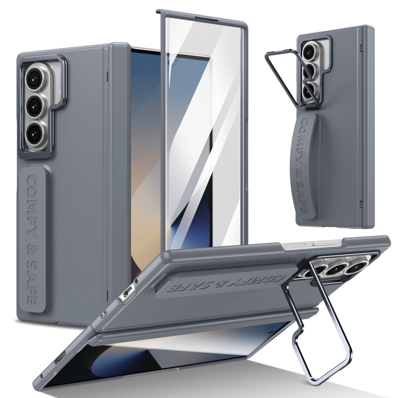 Samsung Z fold7 携帯電話ケース、磁気ヒンジシェル、フィルム一体型ブラケット、リストバンド、fold6/5/4 保護カバーに適しています。|undefined