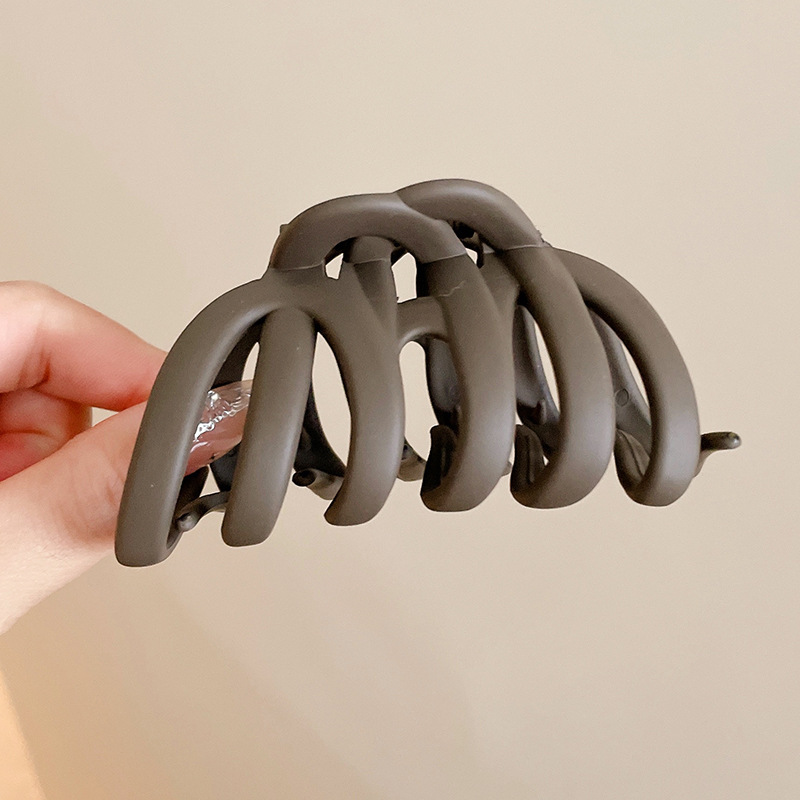 Gran clip de tiburón esmerilado acrílico simple horquilla tocado volumen gran horquilla de alto grado accesorios para el cabello al por mayor