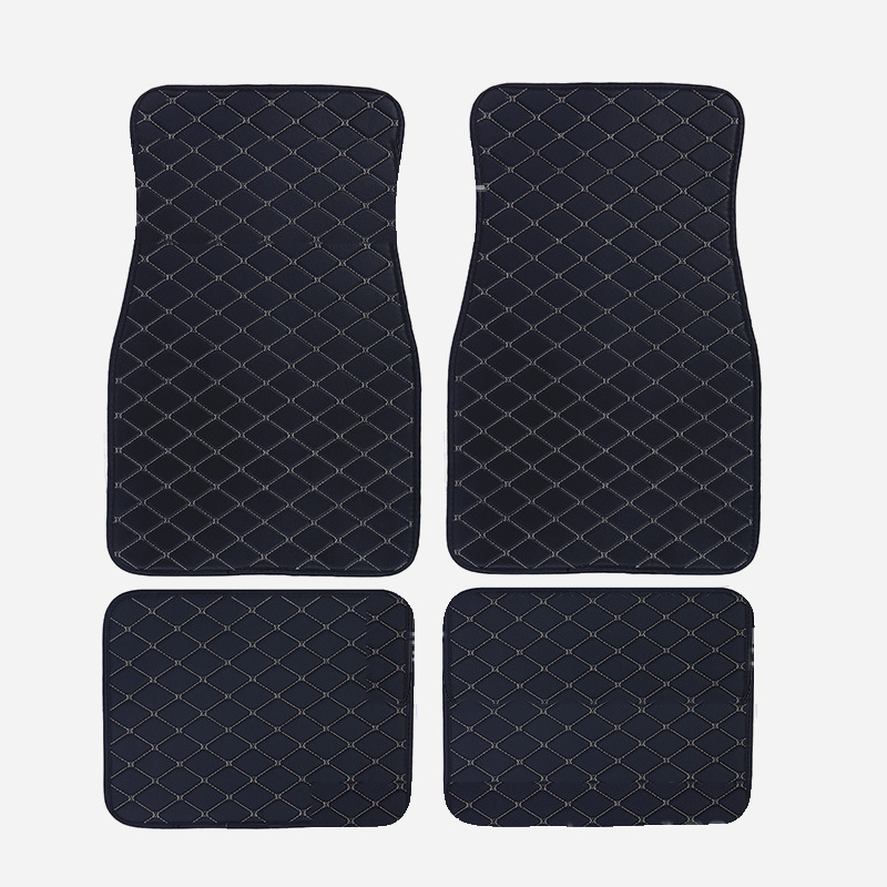 Wholesale and dropshipping of foreign trade car carpets, Amazon cross-border quilted foot mats, right-hand drive PVC universal car floor mats
