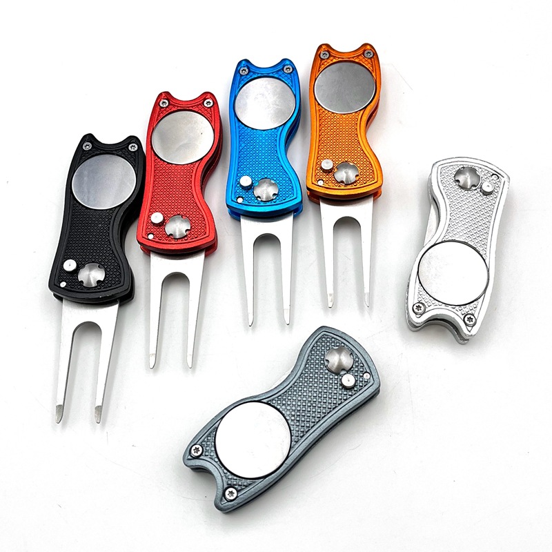 Pineapple Grid Stainless Steel Putting Green Spring Golf Fork Course Repair Tool In Stock_voghion.com