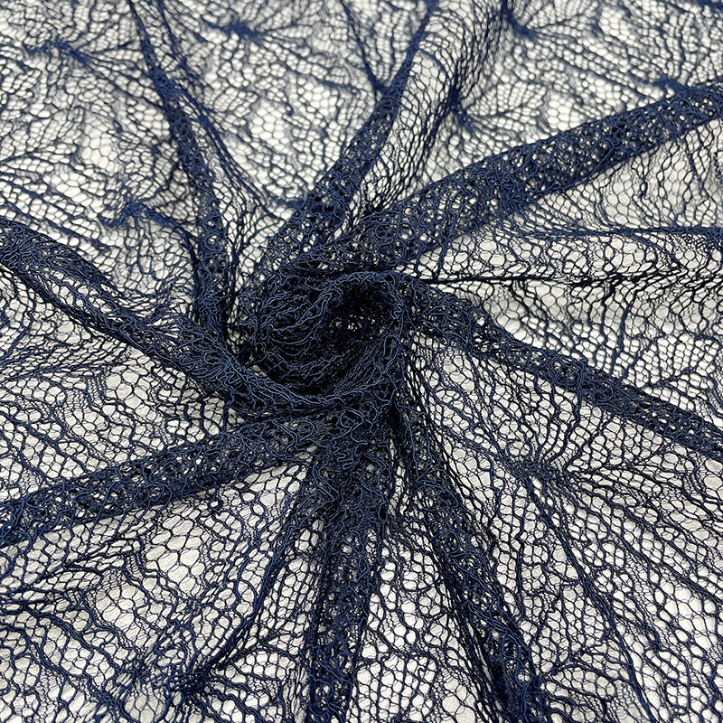 Nylon hilo de algodón tela desordenada tela de araña tela de encaje hueco libélula tela de encaje de punto camiseta equipaje paño decorativo