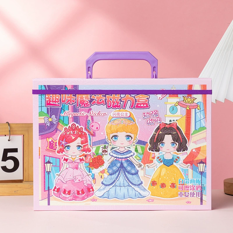 Magnetic magic gift box for princess, set, smart toy
