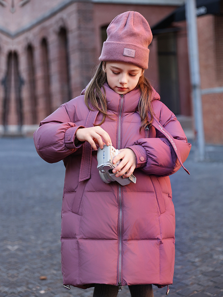Children's long winter jacket