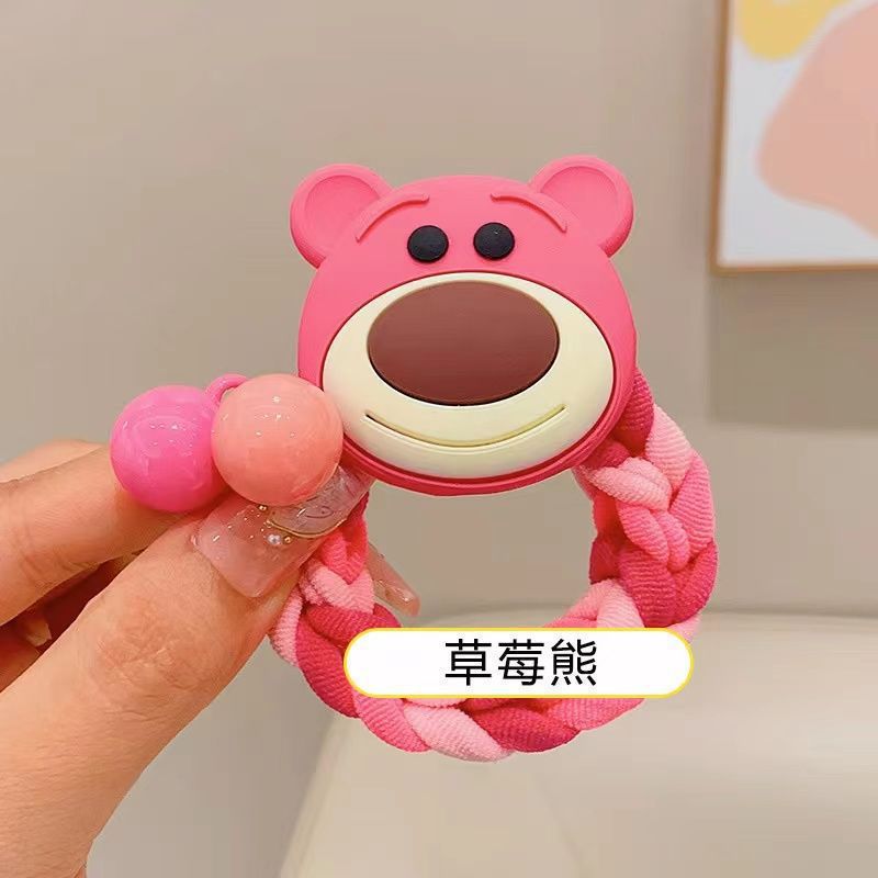 Lindo perro invencible banda de goma de color grueso cuerda de lazo de pelo femenino banda de Pelo elástico cuerda de pelo durable nueva explosión de sonido TikTok