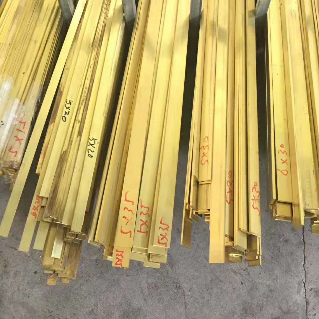 国标C3604黄铜扁条 矩形四方耐磨黄铜棒 黄铜方棒 3*3/5*5/6*6