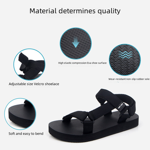 Couple Sandals Men Summer  New Fashion Korean Version Versatile Casual Student Sandals Women Vietnam Beach Shoes Trendy