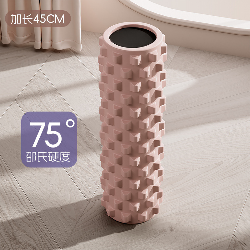 Actualización de 60 cm sólidos dientes de lobo espuma eje muscular de acondicionamiento físico relajación de la fascia pierna delgada columna de yoga accesorios de yoga