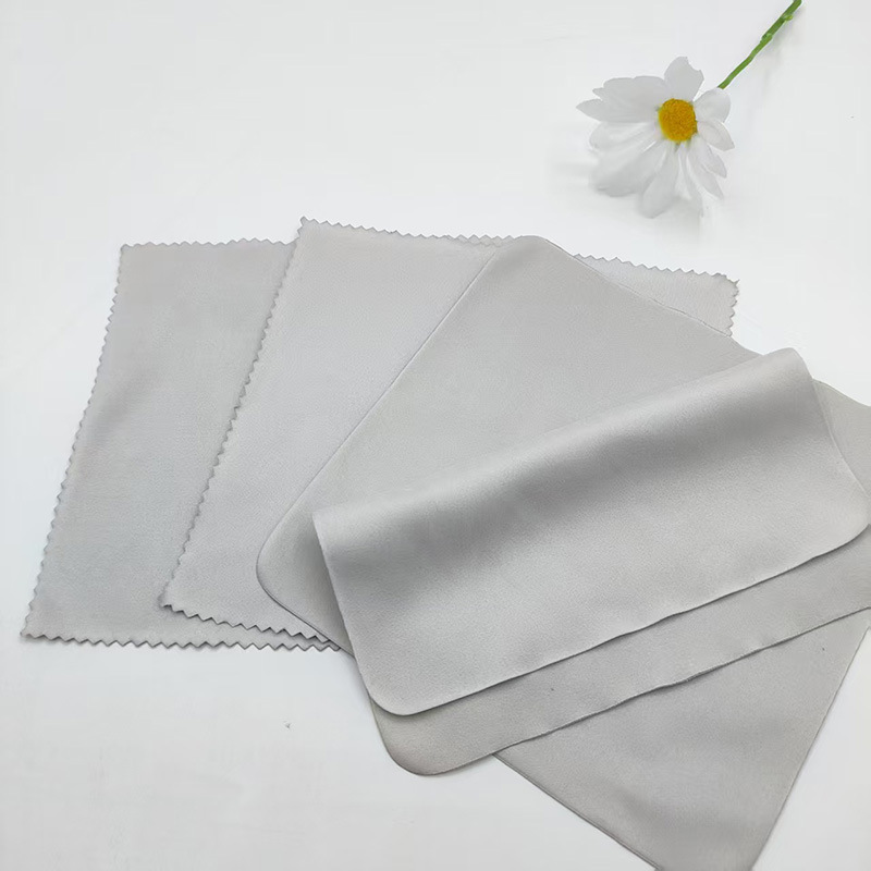 Tela para gafas, bolsa para gafas, aguja gris de alta calidad, una lente de tela limpia, joyería, película para teléfono móvil, toallita, LOGOTIPO image 4