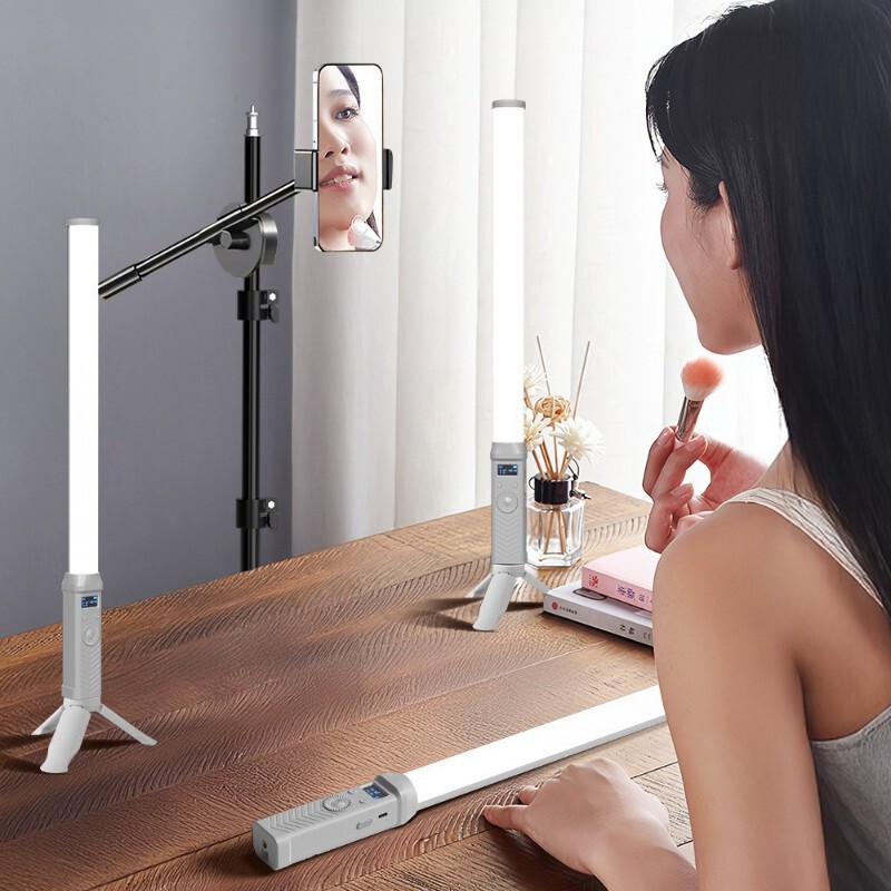 Mobile Phone Live Streaming Rgb Stick Light, Streamer Chin Light, Fill Light, Live Streaming Neck Light, Lighting Light, Specialized Photography Light