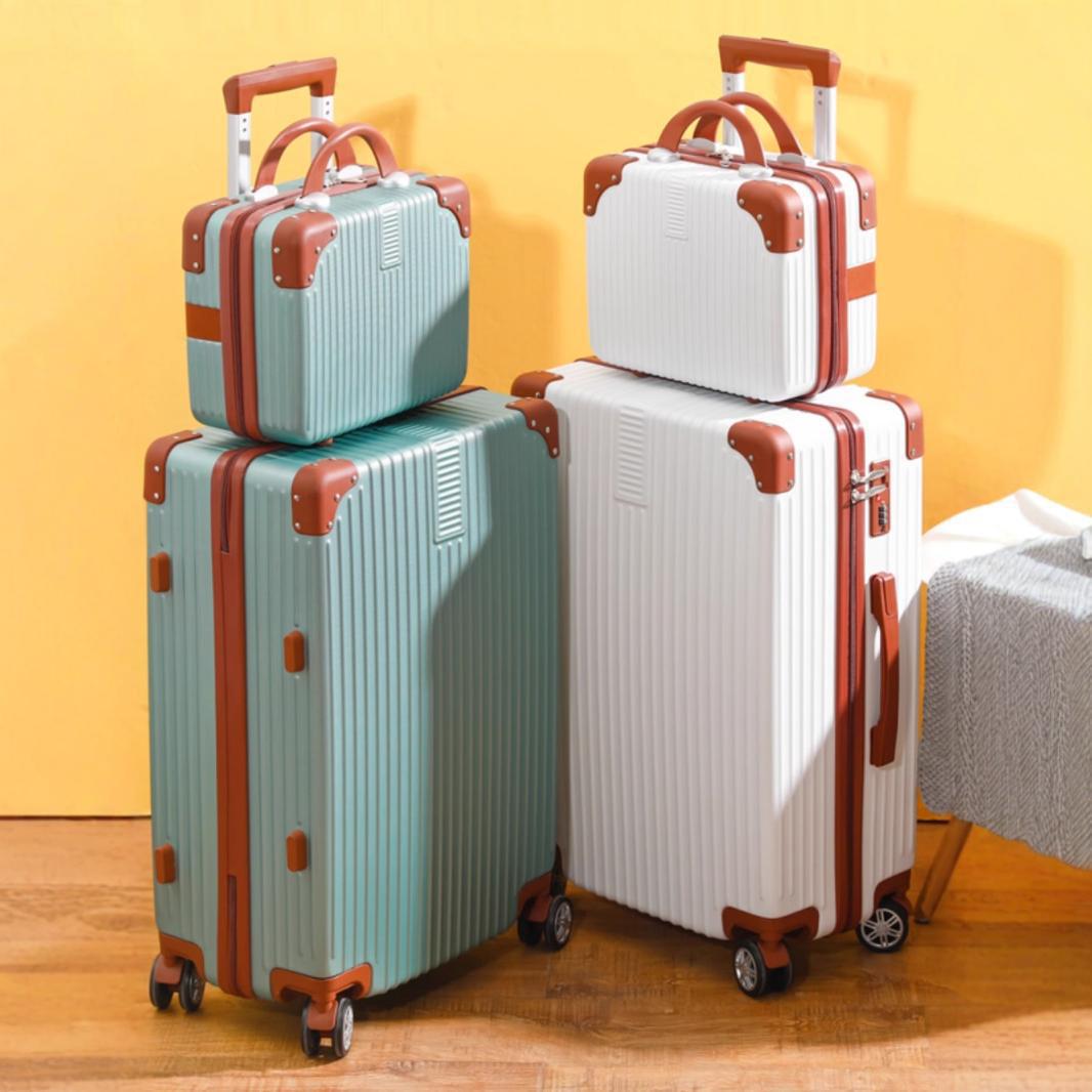 [Fábrica de selección estricta] maleta de mujer red retro 20 pulgadas pequeña caja de tracción de viaje 24 pulgadas maleta de estudiantes